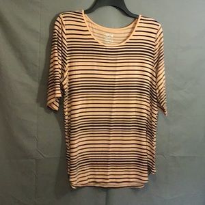 APT. 9 Women’s striped top  sz XL  orange w/ black stripes